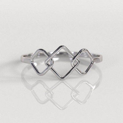 Anillo Bruma - Oro Blanco 18K