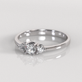 Anillo de Compromiso Kayle - Oro Blanco 18K
