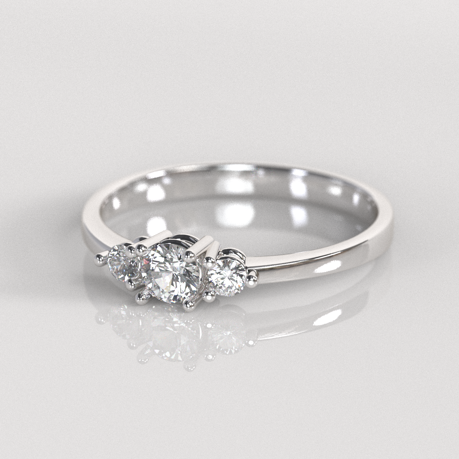 Anillo de Compromiso Kayle - Plata