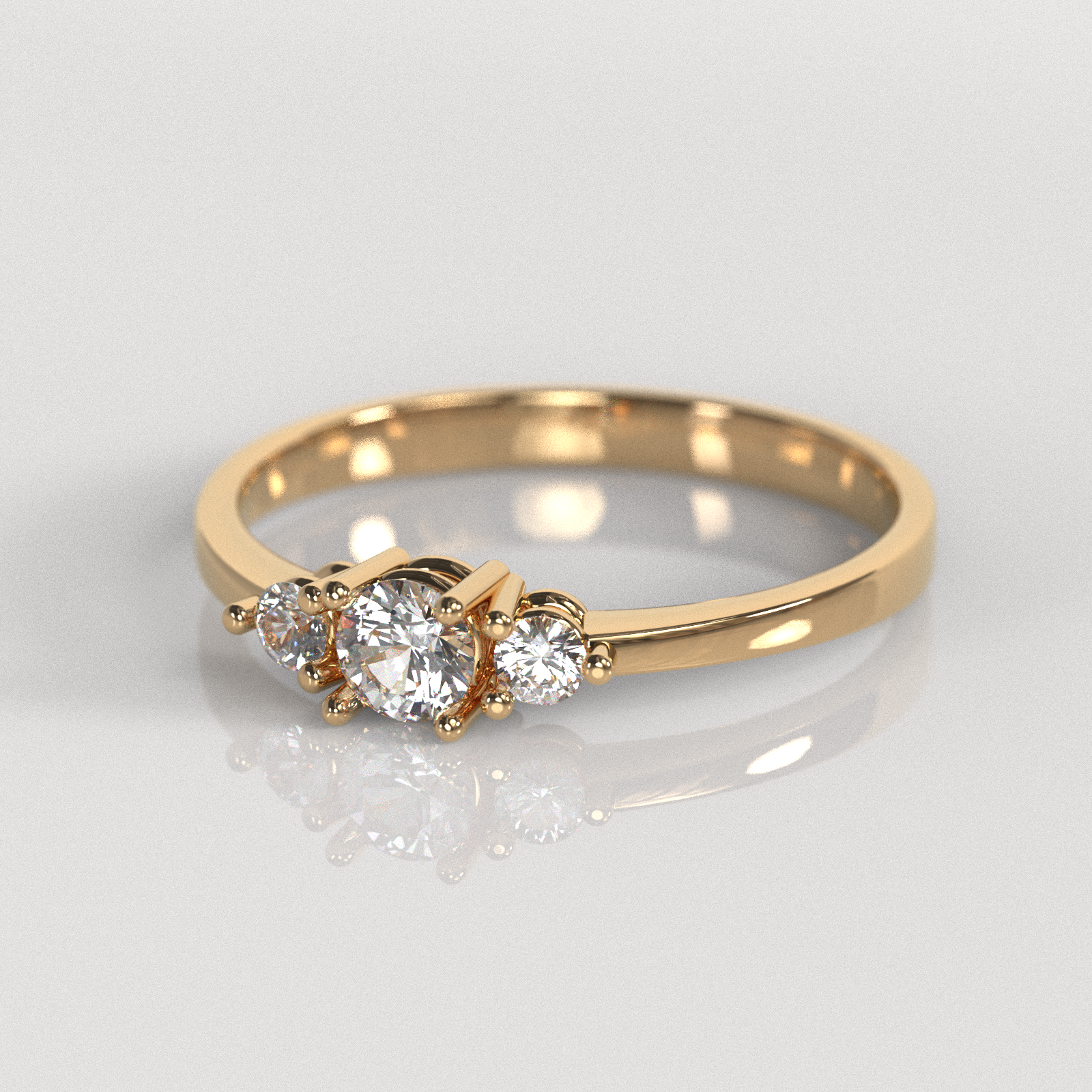 Anillo de Compromiso Kayle - Oro Rosado 18K