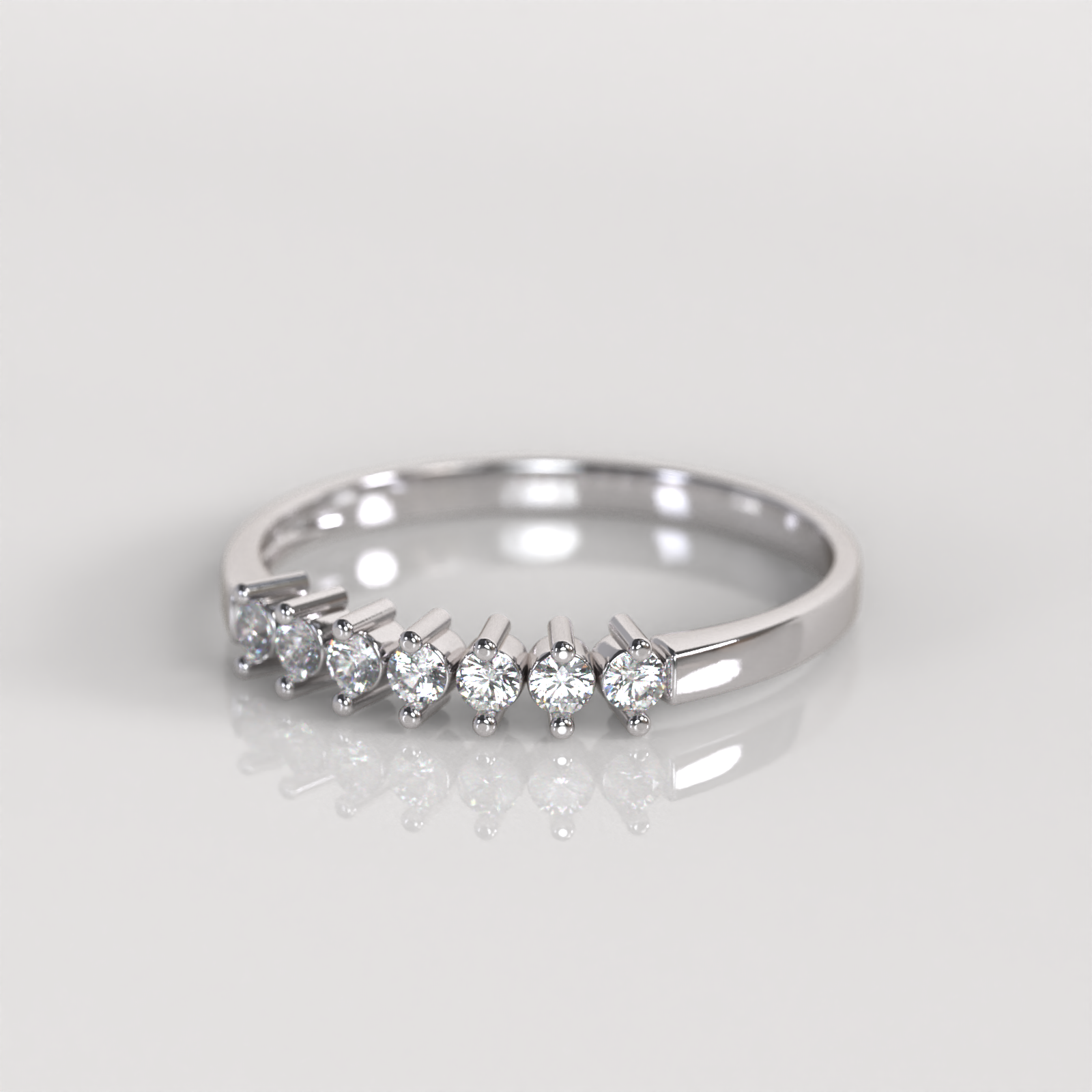 Anillo de Compromiso Melissa - Oro Blanco 18K