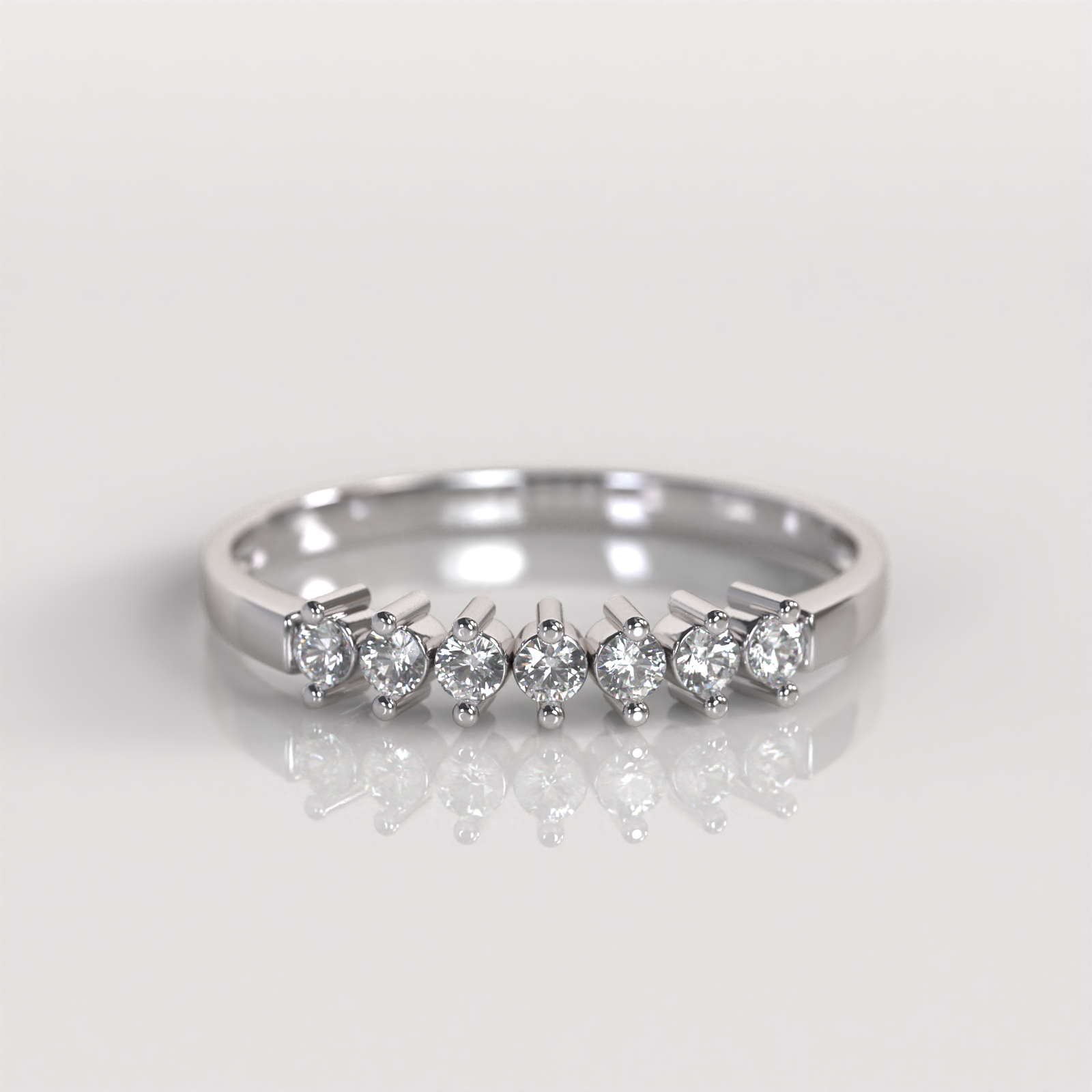 Anillo de Compromiso Melissa - Oro Blanco 18K