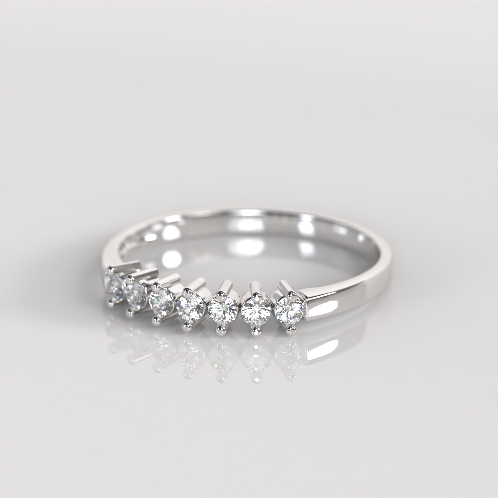 Anillo de Compromiso Melissa - Plata
