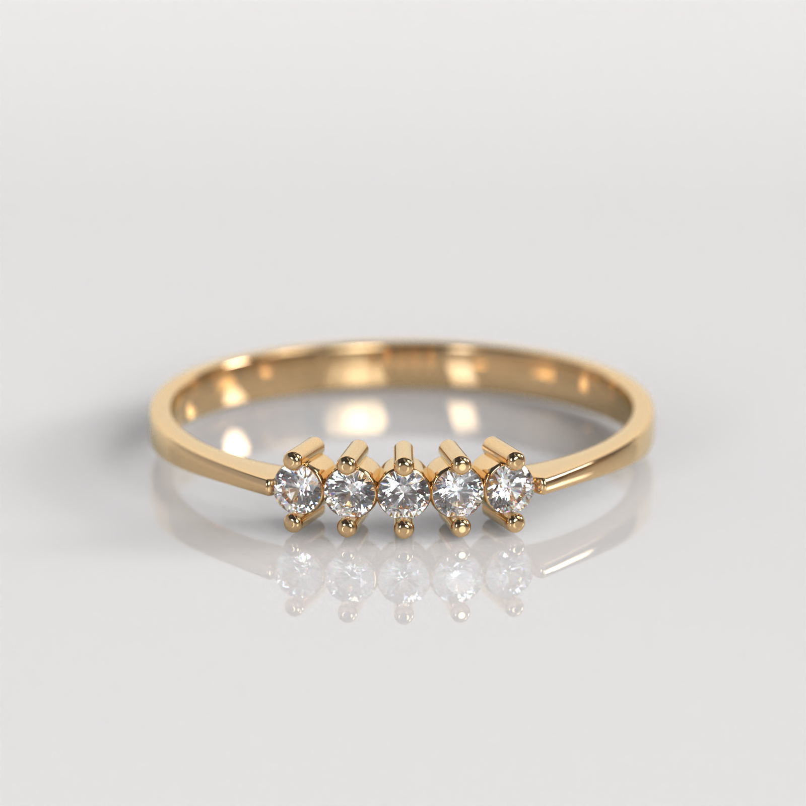 Anillo de Compromiso Emily - Oro Rosado 18K