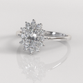 Anillo de Compromiso Reina - Plata
