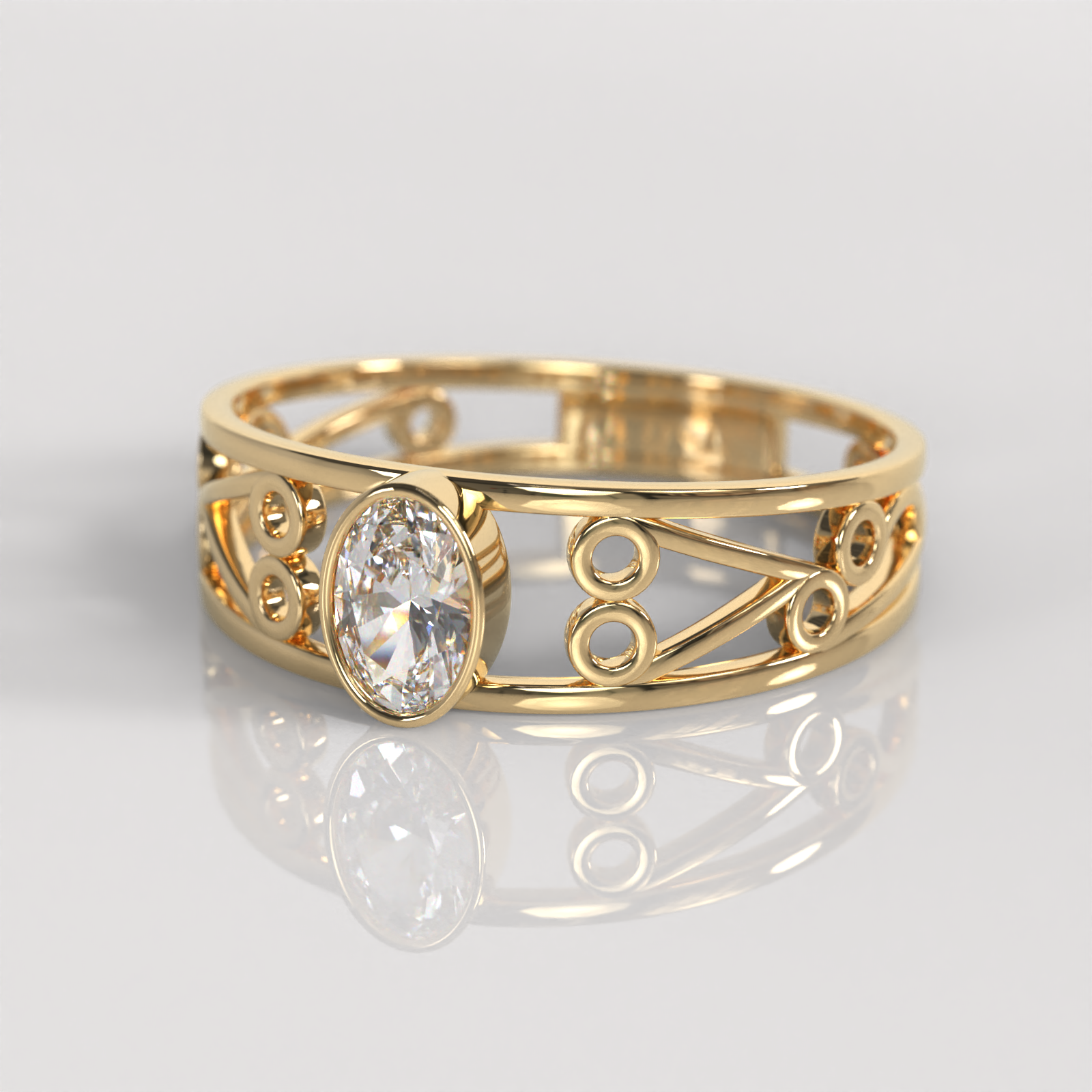 Anillo Farah - Oro Amarillo 18K
