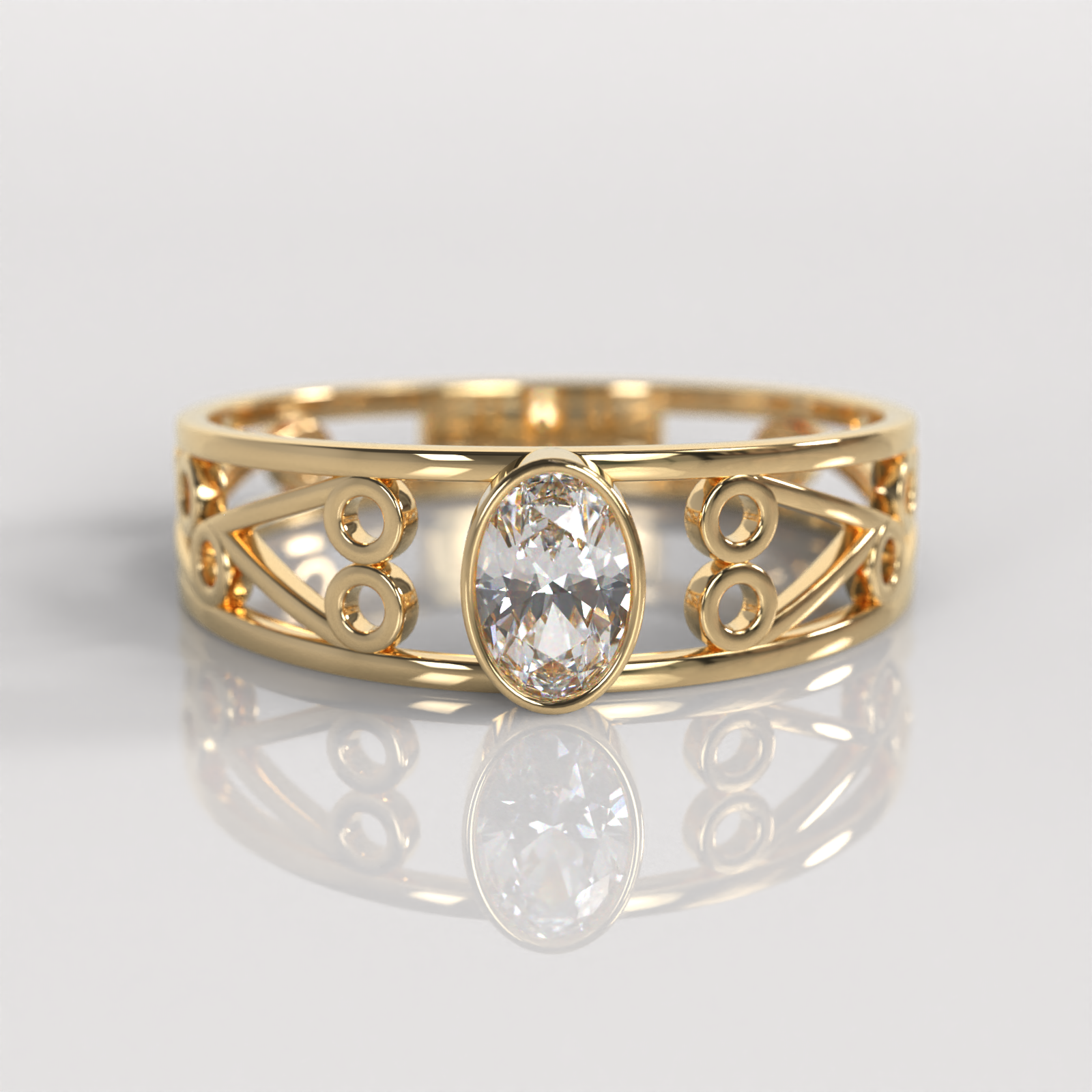 Anillo Farah - Oro Amarillo 18K