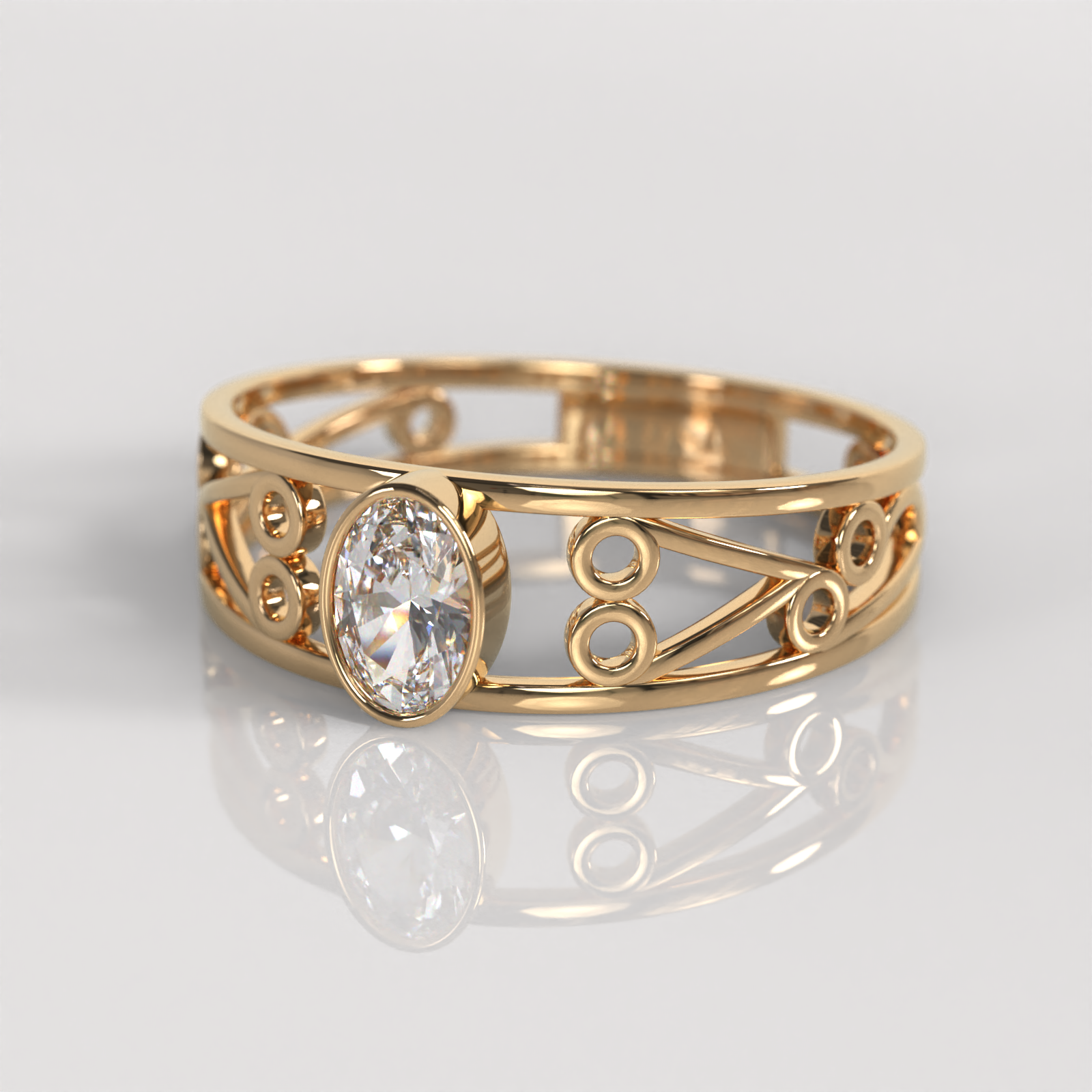 Anillo Farah - Oro Rosado 18K