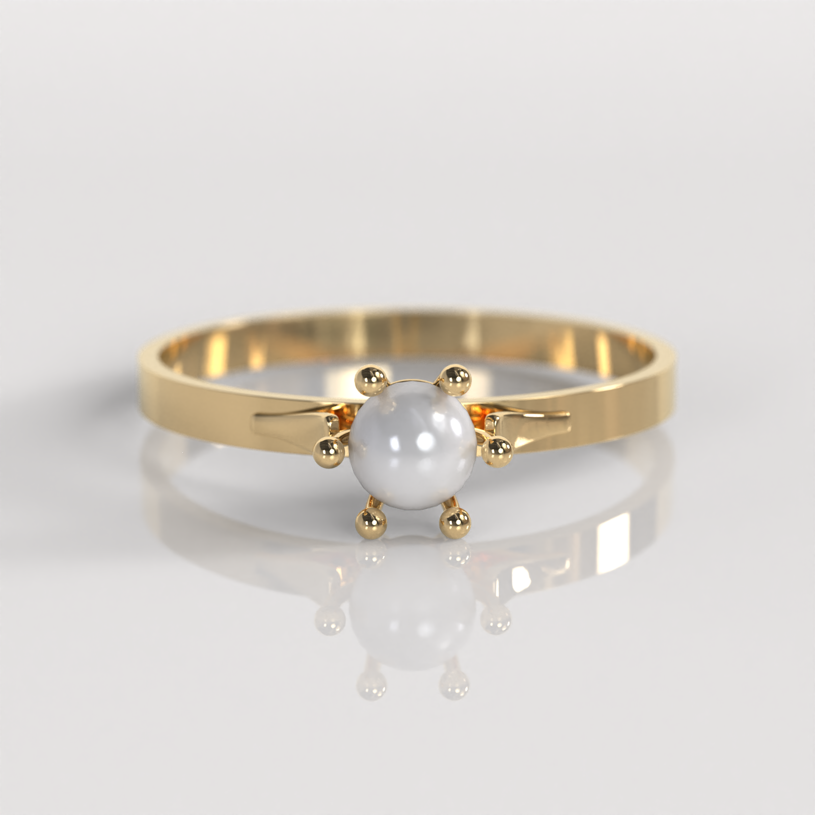Anillo Pistilo - Oro Amarillo 18K