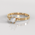 Anillo Pistilo - Oro Rosado 18K