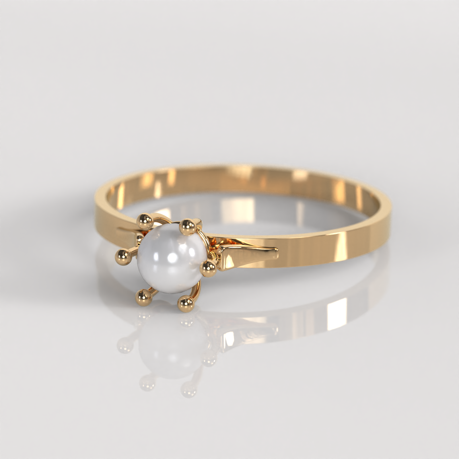 Anillo Pistilo - Oro Rosado 18K