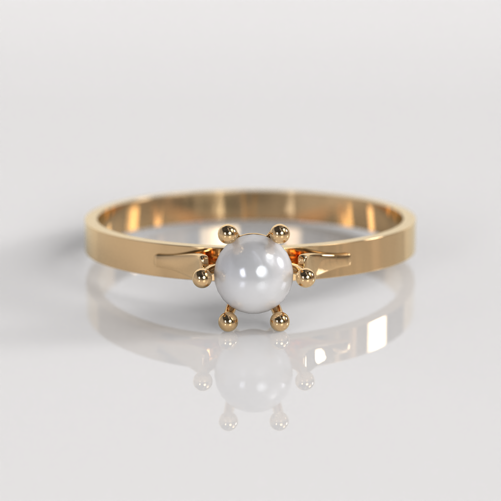 Anillo Pistilo - Oro Rosado 18K