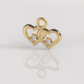 Colgante Dos Almas - Oro Amarillo 18K