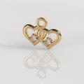 Colgante Dos Almas - Oro Rosado 18K