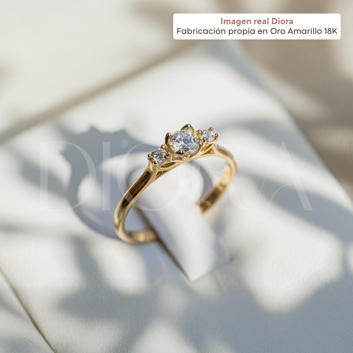 Anillo de Compromiso Primrose en Oro Amarillo 18K | Diamante de Laboratorio 0.46 ct