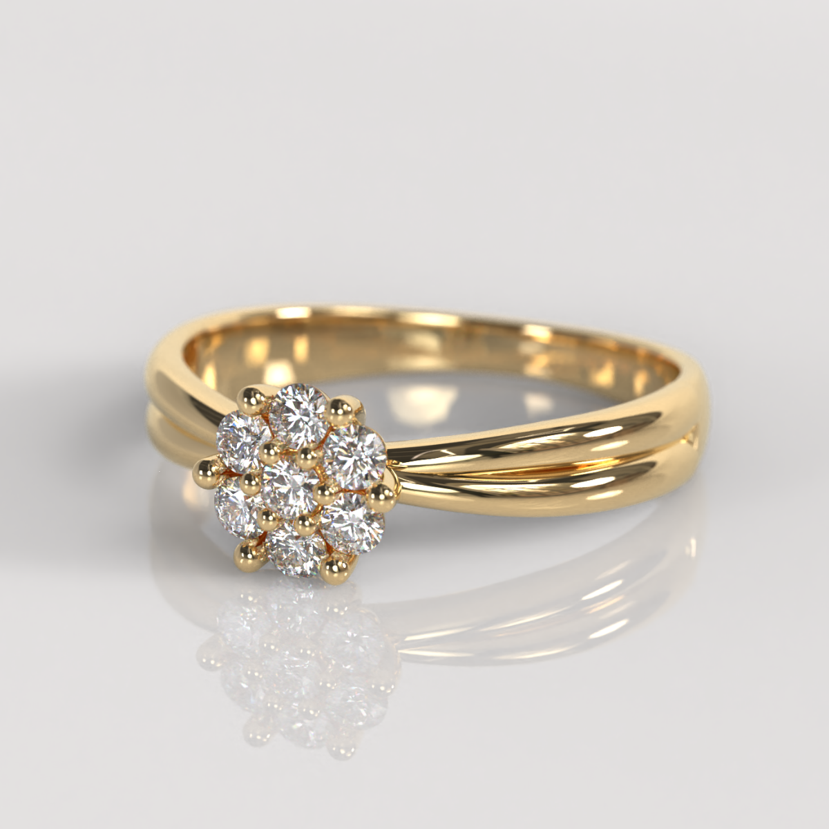 Anillo de Compromiso Blumé - Oro Amarillo 18K