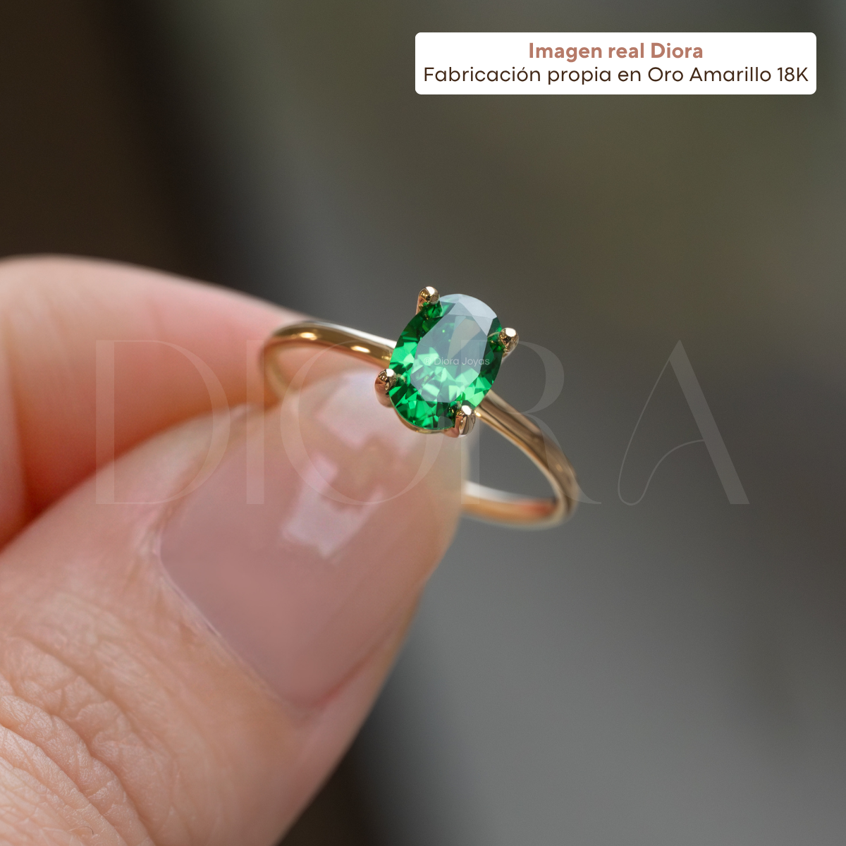Anillo de Compromiso Danae - Oro Amarillo 18K