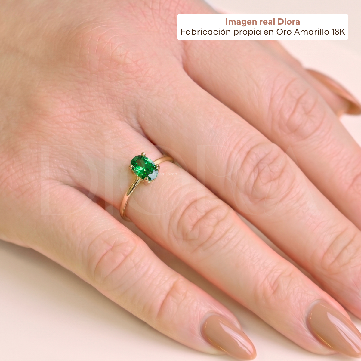 Anillo de Compromiso Danae - Oro Amarillo 18K