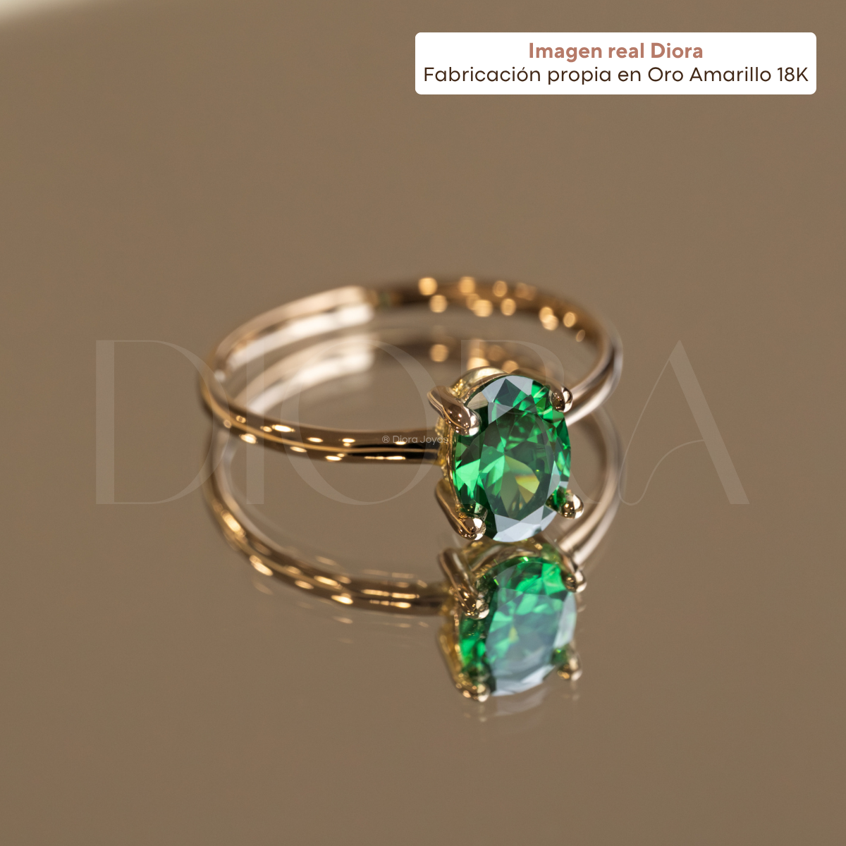 Anillo de Compromiso Danae - Oro Amarillo 18K