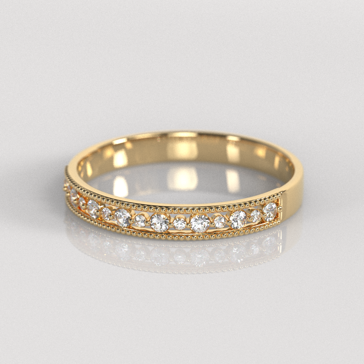 Anillo de Compromiso Zayra - Oro Amarillo 18K