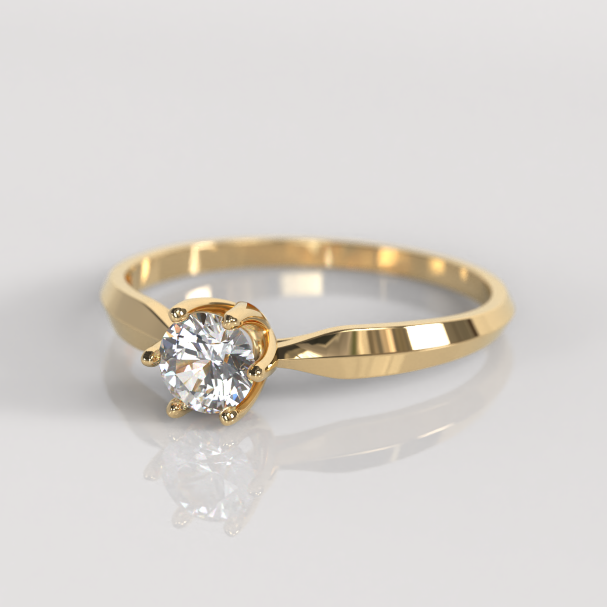 Anillo de Compromiso Gretchen - Oro Amarillo 18K