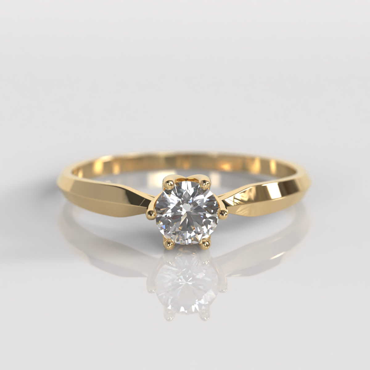 Anillo de Compromiso Gretchen - Oro Amarillo 18K