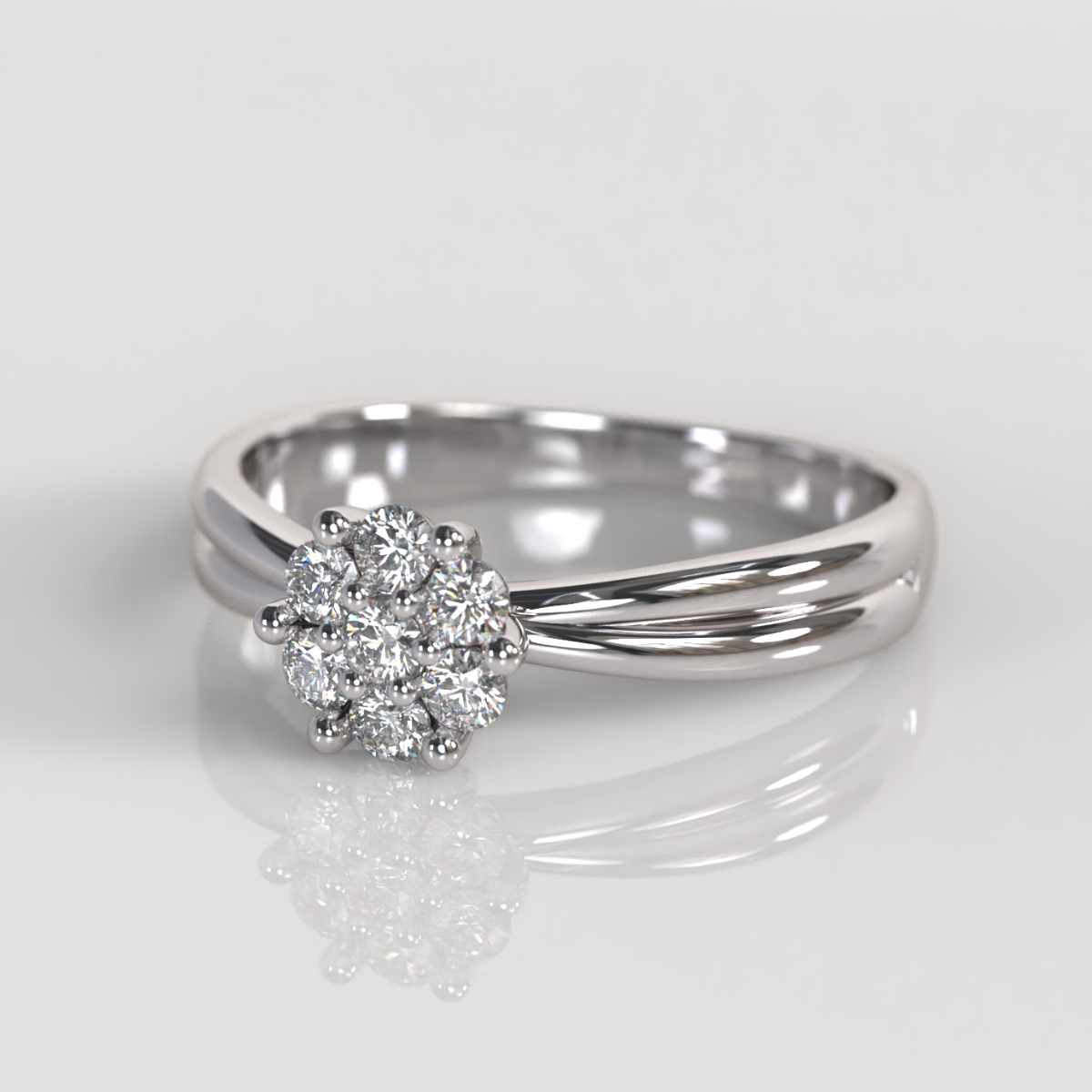 Anillo de Compromiso Blumé - Oro Blanco 18K