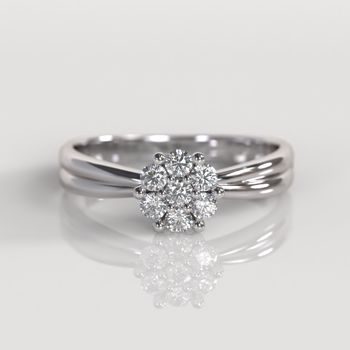 Anillo de Compromiso Blumé - Oro Blanco 18K