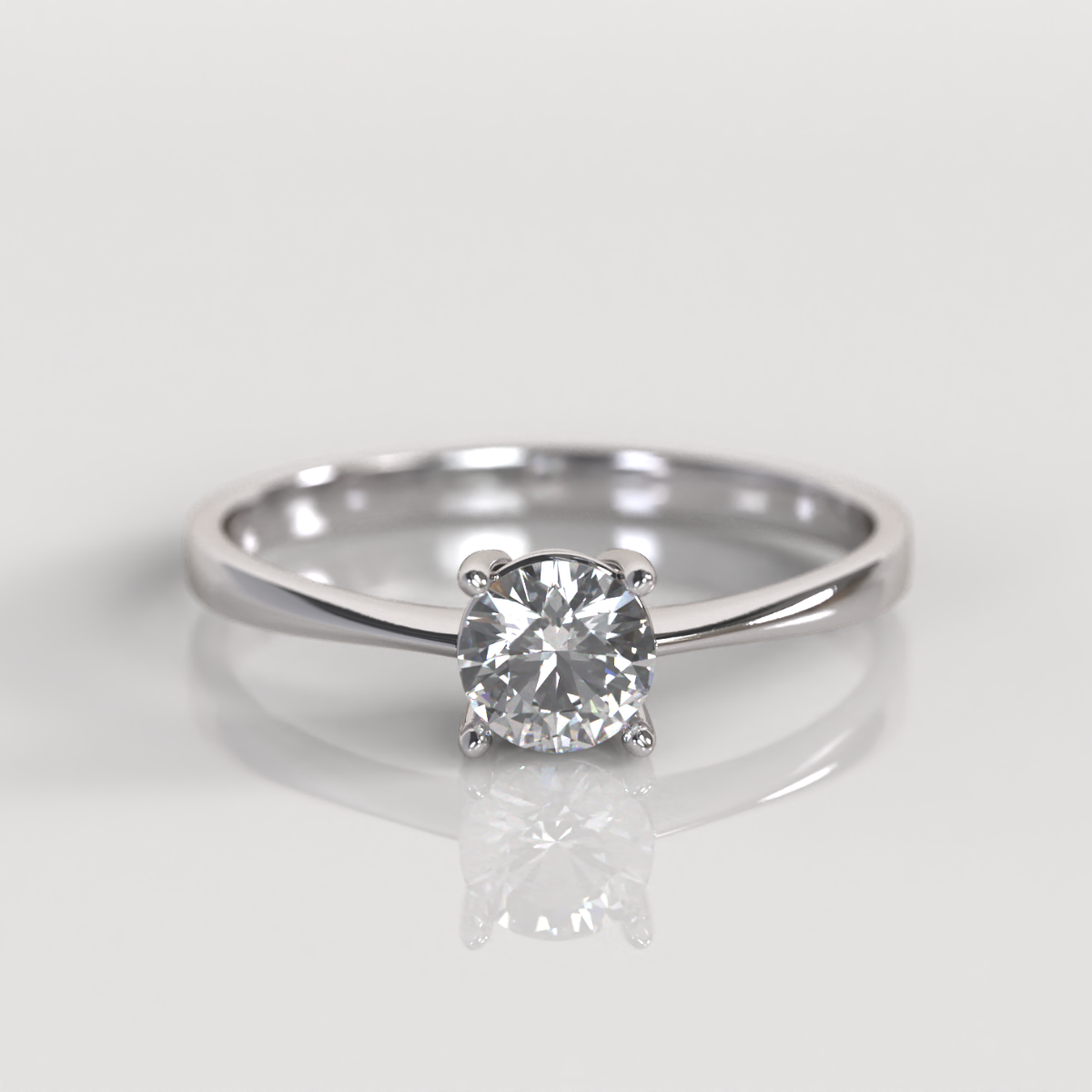 Anillo de Compromiso Lydia - Oro Blanco 18K