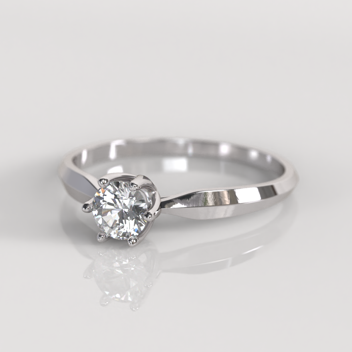 Anillo de Compromiso Gretchen - Oro Blanco 18K