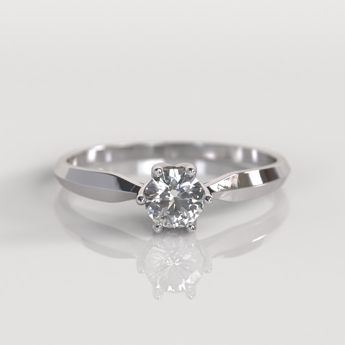 Anillo de Compromiso Gretchen - Oro Blanco 18K