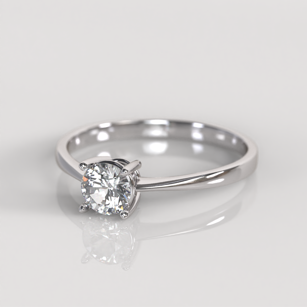 Anillo de Compromiso Lydia - Oro Blanco 18K