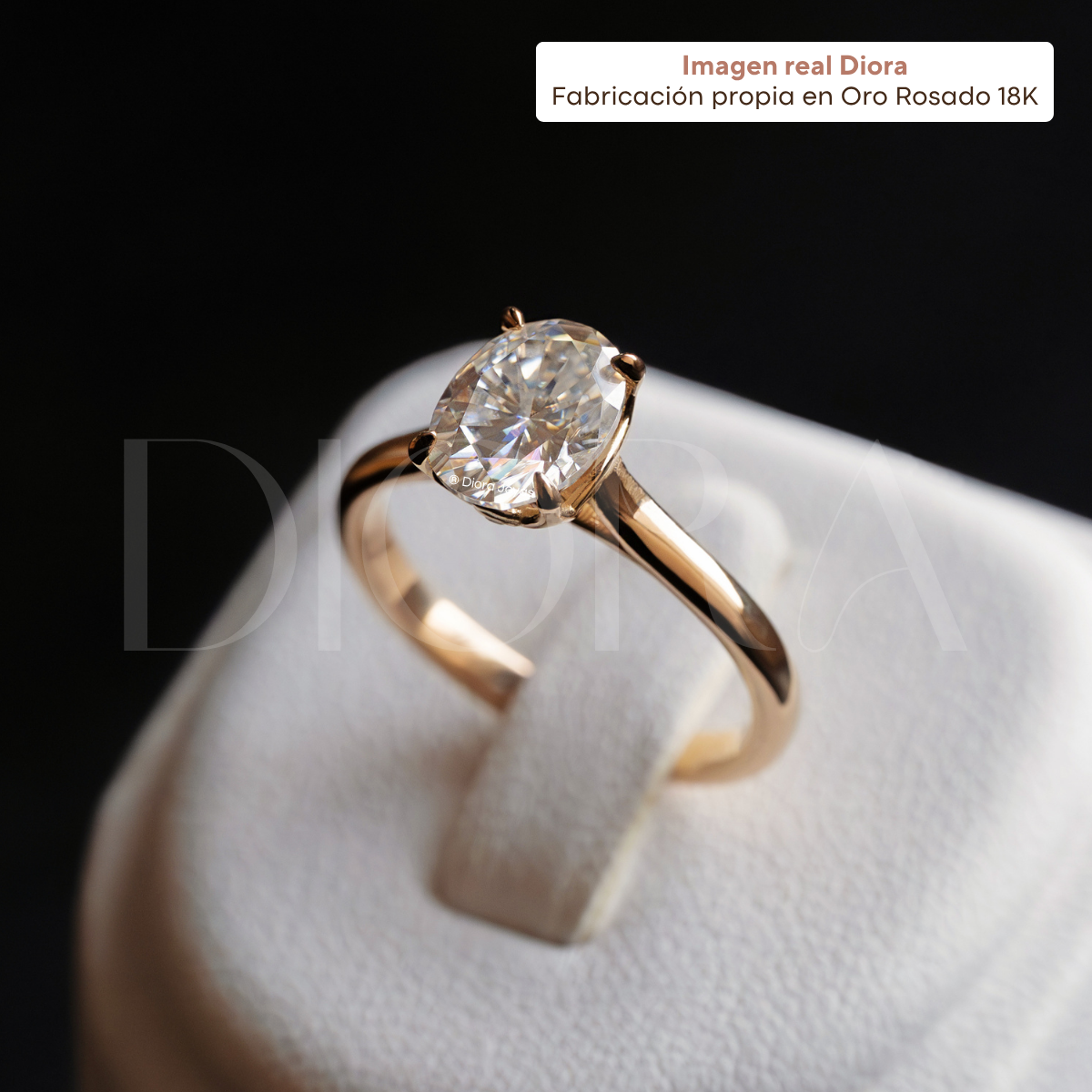 Anillo de Compromiso Blossom - Oro Rosado 18K