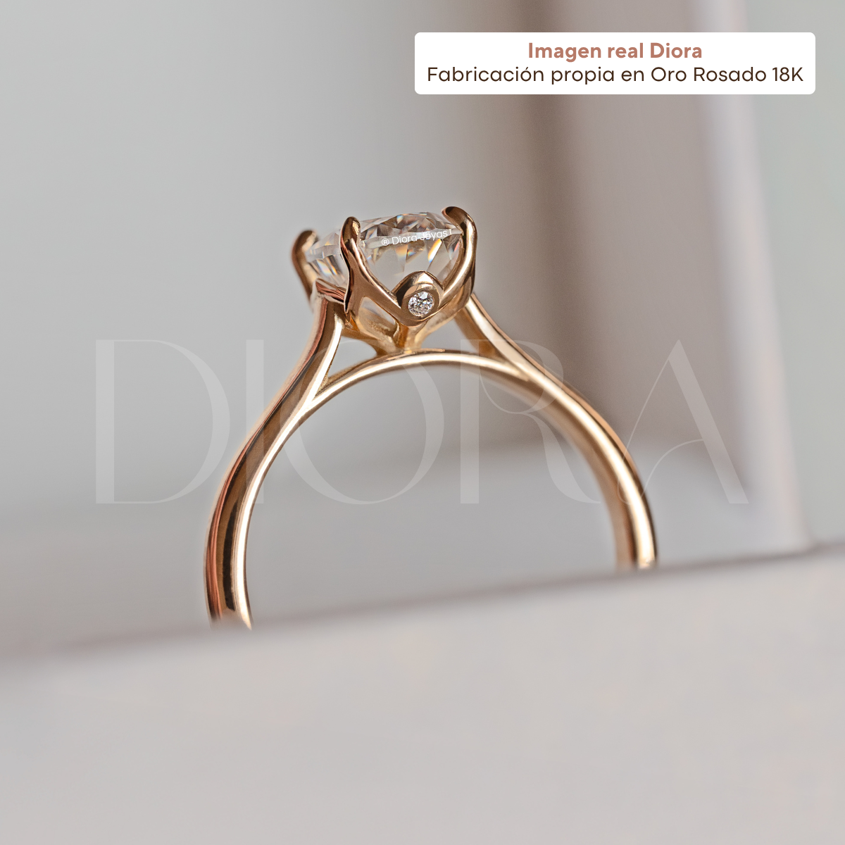 Anillo de Compromiso Blossom - Oro Rosado 18K