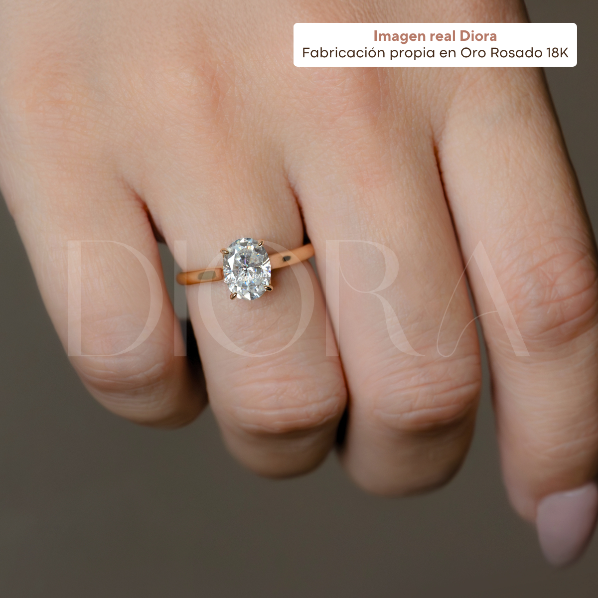 Anillo de Compromiso Blossom - Oro Rosado 18K
