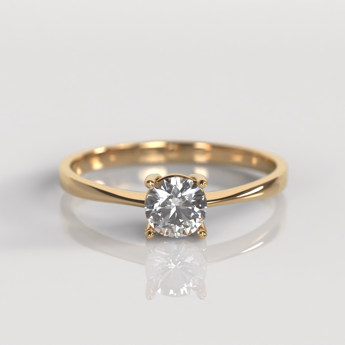 Anillo de Compromiso Lydia - Oro Rosado 18K