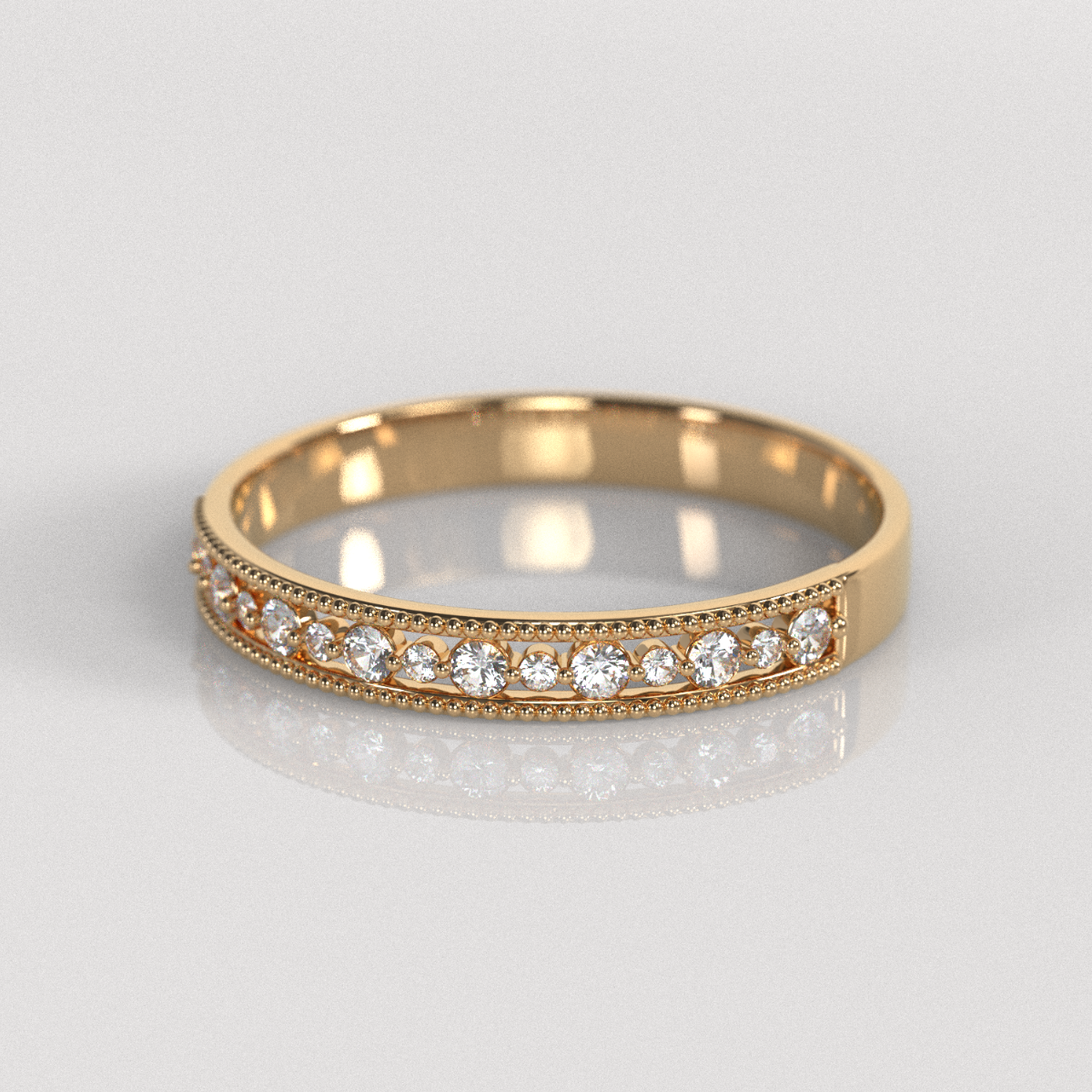 Anillo de Compromiso Zayra - Oro Rosado 18K