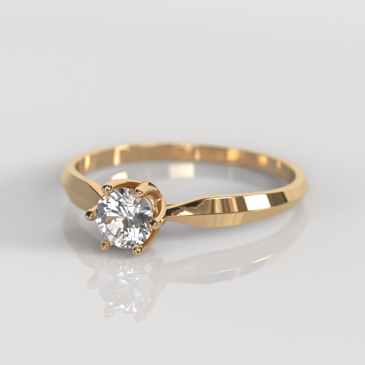 Anillo de Compromiso Gretchen - Oro Rosado 18K