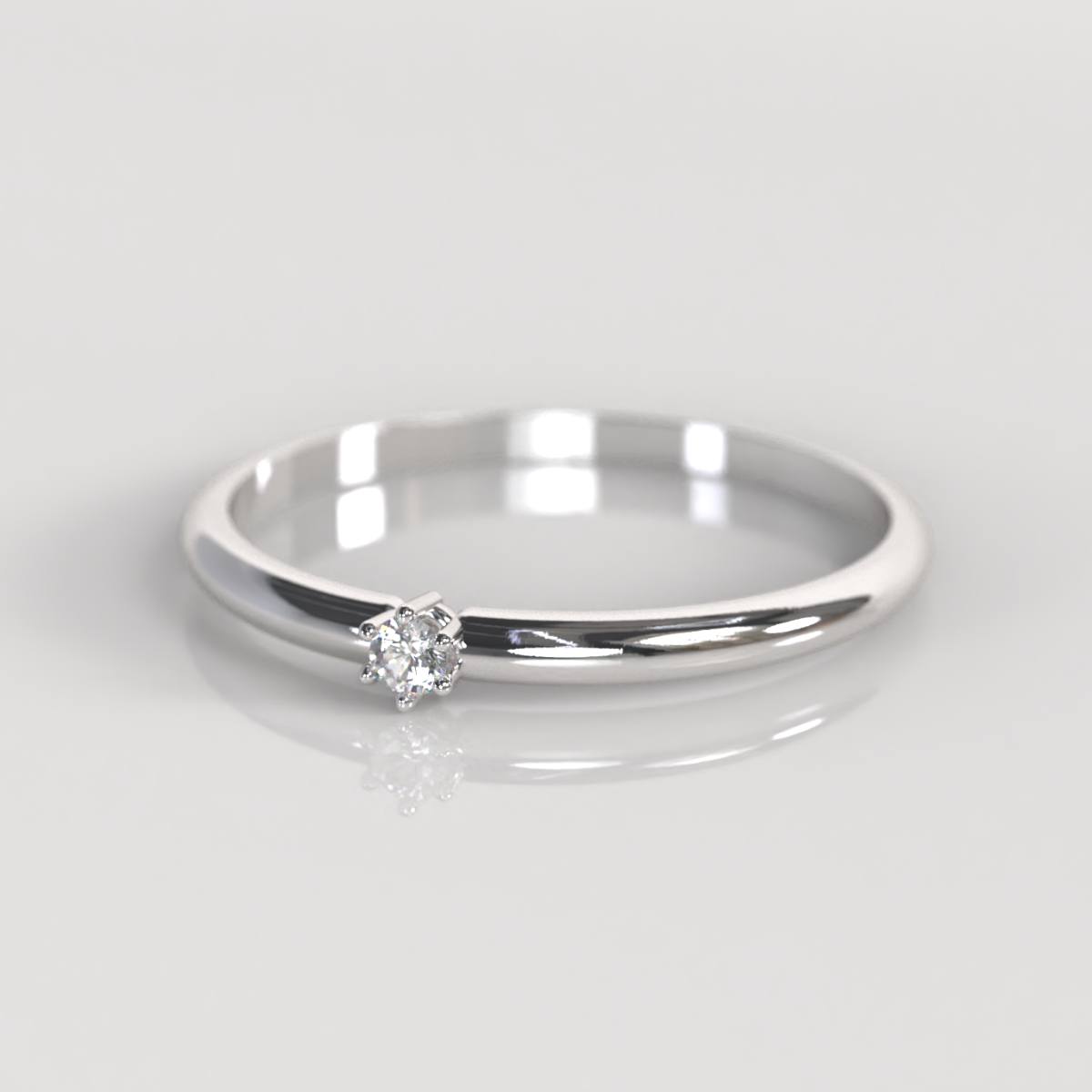 Anillo de Compromiso Lillian - Plata
