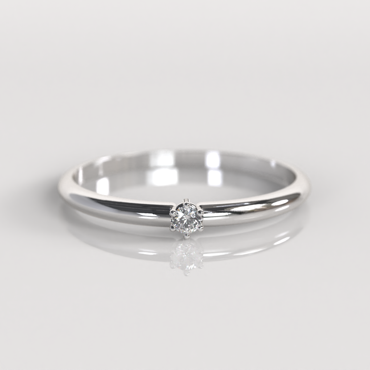 Anillo de Compromiso Lillian - Plata