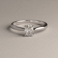 Anillo de Compromiso Alanna en Oro Blanco 18K | Diamante de Laboratorio 0.68 ct