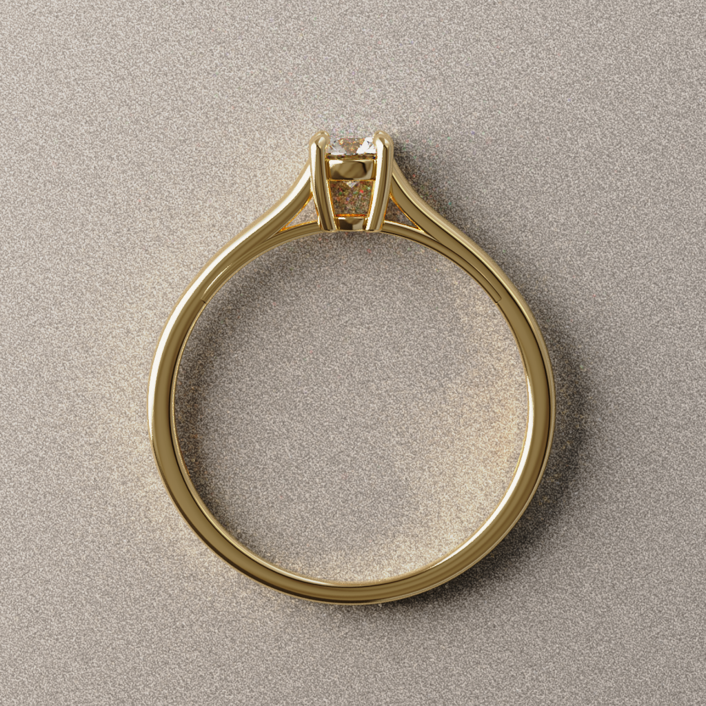 Anillo de Compromiso Esther en Oro Amarillo 18K | Diamante de Laboratorio 0.34 ct