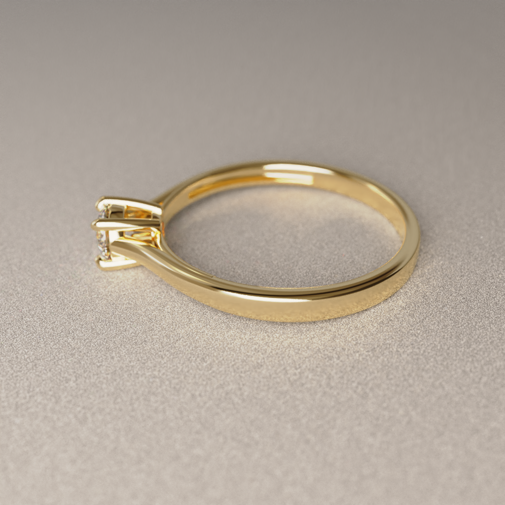 Anillo de Compromiso Esther en Oro Amarillo 18K | Diamante de Laboratorio 0.34 ct