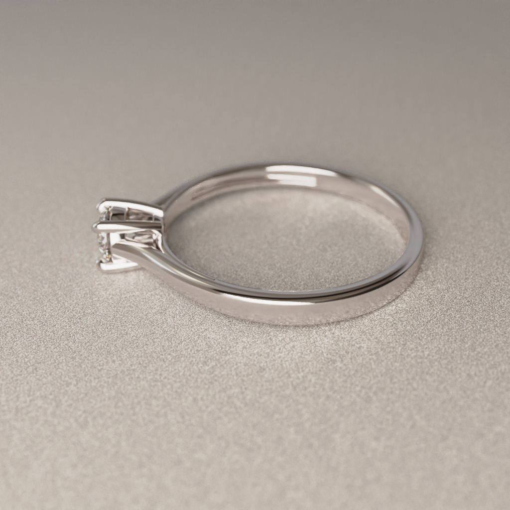 Anillo de Compromiso Esther en Oro Blanco 18K | Diamante de Laboratorio 0.34 ct