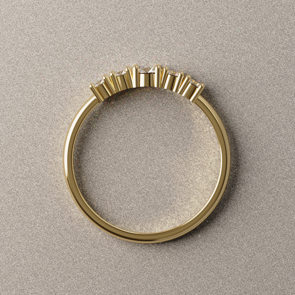 Anillo de Compromiso Selena en Oro Amarillo 18K | Diamante de Laboratorio 0.39 ct