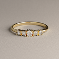 Anillo de Compromiso Selena en Oro Amarillo 18K | Diamante de Laboratorio 0.39 ct