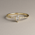 Anillo de Compromiso Ariella en Oro Amarillo 18K | Diamante de Laboratorio 0.48 ct