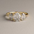 Anillo de Compromiso Ivanna en Oro Amarillo 18K | Diamante de Laboratorio 3.42 ct