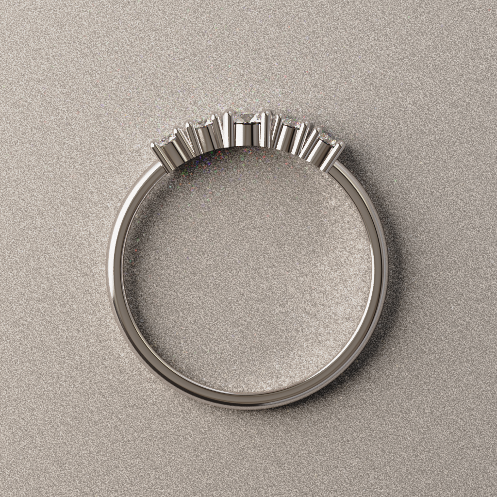 Anillo de Compromiso Selena en Oro Blanco 18K | Diamante de Laboratorio 0.39 ct