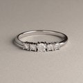 Anillo de Compromiso Selena en Oro Blanco 18K | Diamante de Laboratorio 0.39 ct